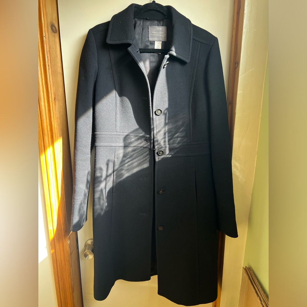 J. Crew Midnight Black Pea Coat - Picture 2 of 12